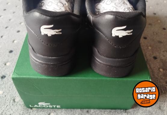 Indumentaria - Zapatillas Lacoste cuero black - En Venta