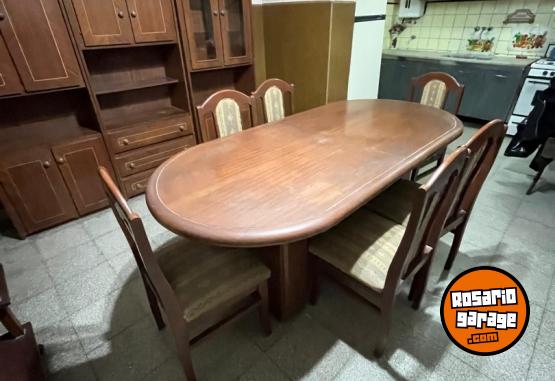 Hogar - Cama 2 plazas c/ comoda + mesa comedor c/ 6 sillas - En Venta