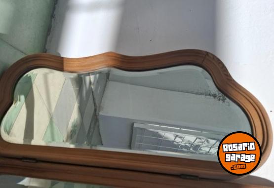 Hogar - Espejo tríptico antiguo | Cedro natural | Cristal biselado - En Venta