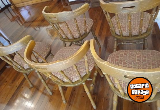 Hogar - Vendo 6 sillas usadas estilo Boston - En Venta