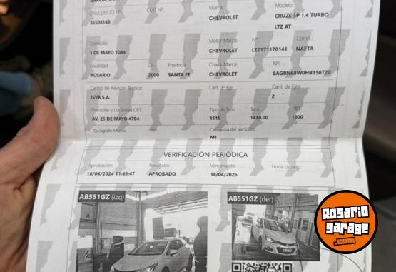Autos - Chevrolet Cruze LTZ 2017 Nafta 81590Km - En Venta
