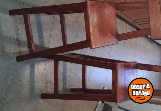Hogar - Banquetas de madera con respaldo. - En Venta