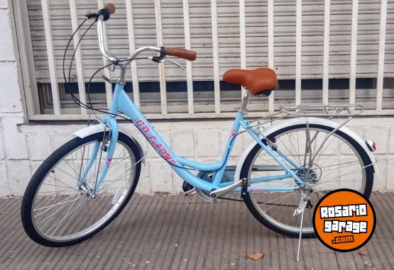 Deportes - SPORT MOTO: BICICLETA PLAYERA NUEVA MARCA GO BIKE LADY II RODADO: 26. CON 7 CAMBIOS DE VELOCIDADES SHIMANO - En Venta