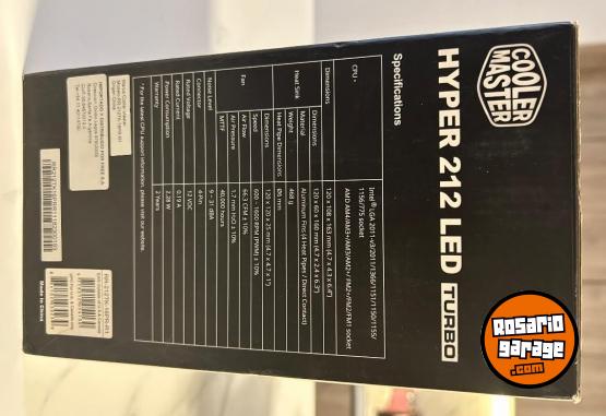 Informática - Disipador CPU Cooler Master Hyper 212 LED Turbo (Caja Completa) - En Venta