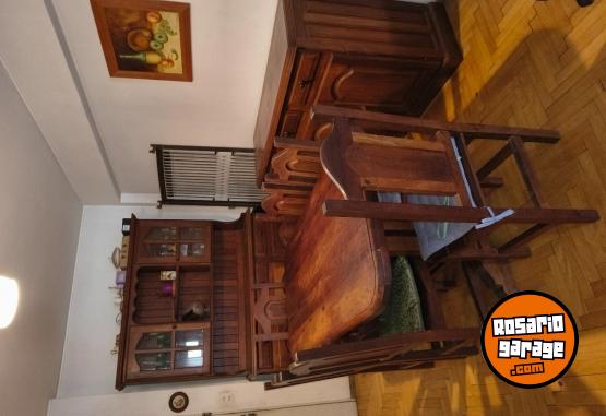Hogar - Juego de comedor, mesa + 6 sillas de algarrobo macizo - En Venta