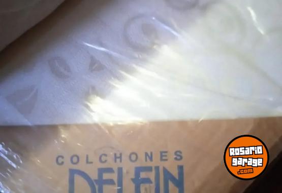 Hogar - Sommier Colch�n Y Base Muy Buen Estado 1 1/2 Plaza - En Venta
