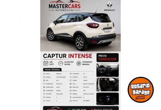 Autos - Renault Captur intens 2.0 2017 Nafta 90000Km - En Venta