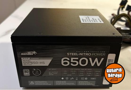 Informática - Fuente De Alimentación Sentey 650w Metal Blade 80+ Bronze - En Venta