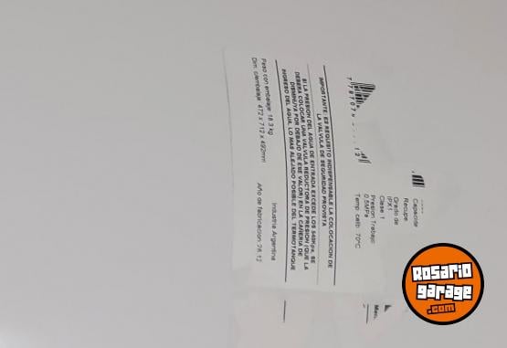 Hogar - Termotanque eléctrico - En Venta