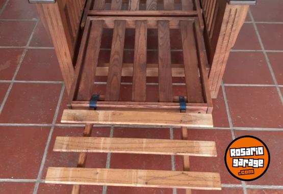 Hogar - SILLÓN CAMA DE ALGARROBO RECLINABLE - En Venta