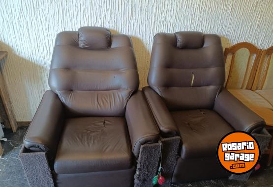 Hogar - Vendo dos Sillones individuales reclinables de cuero - En Venta