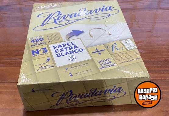 Hogar - Repuesto Nro 3 RIVADAVIA hojas RAYADAS x 480 - En Venta