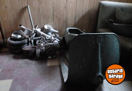 Clásicos - Lote De Motos Clásicas Para Restaurar O Repuestos (Vespa, Siam, Puma Con Carro) – - En Venta