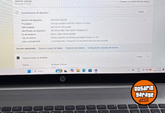 Informática - HP 17,3” Intel i7-1355u 1 Tb 16 Gb DDRR4 - En Venta