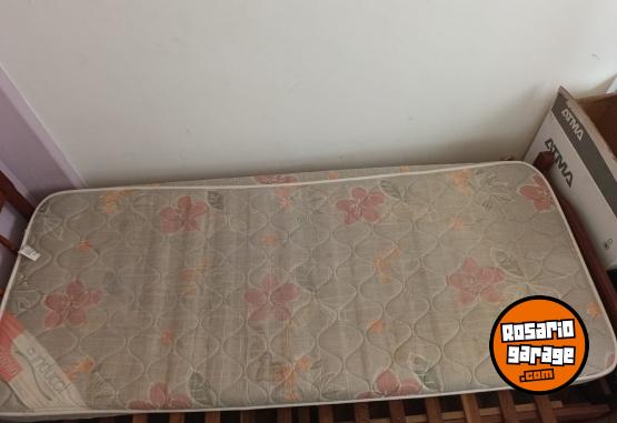Hogar - Cama 1 plaz + collchón Inducol (usado) - En Venta