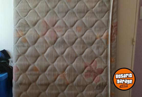 Hogar - Cama 1 plaz + collchón Inducol (usado) - En Venta