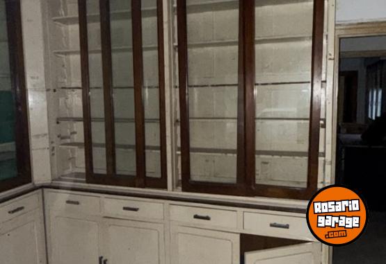 Hogar - Mueble Antiguo De Farmacia Vitrina Esquinera Original 3 m�dulos de 2mts . - En Venta