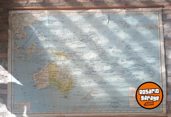 Otros - Mapas escolares antiguos para decoraci�n - En Venta