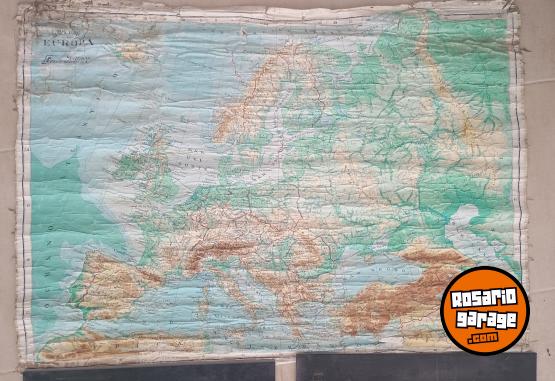 Otros - Mapas escolares antiguos para decoraci�n - En Venta