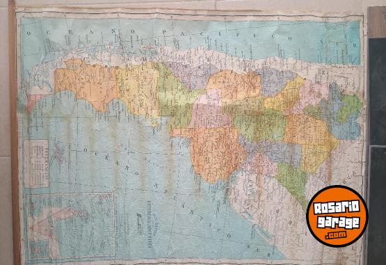 Otros - Mapas escolares antiguos para decoraci�n - En Venta