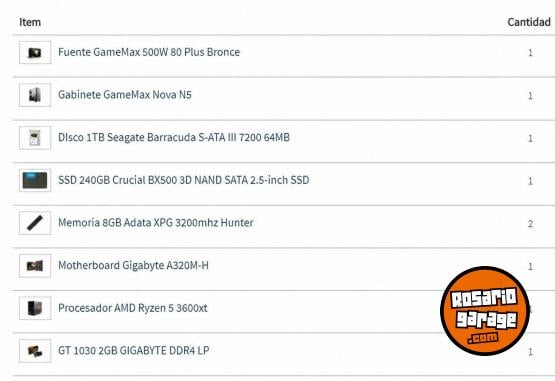 Informática - PC Gamer completa, con accesorios - En Venta