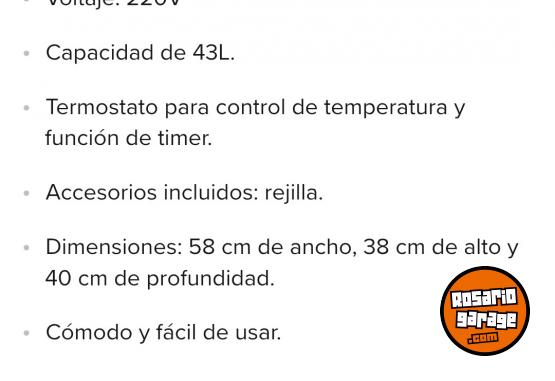 Hogar - Horno electrico convector de 43 lts - En Venta