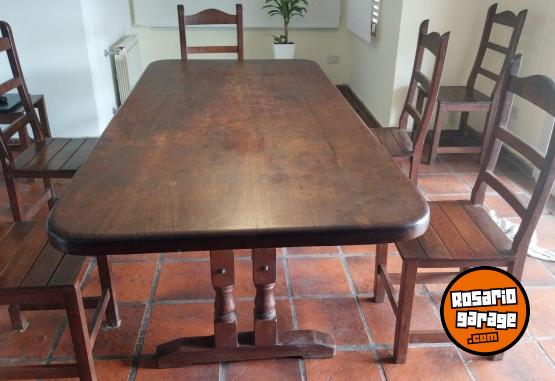 Hogar - Mesa de Algarrobo con sillas - En Venta