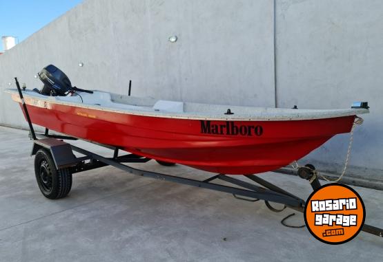 Embarcaciones - Lancha pirahan 450 con motor 15 hp - En Venta