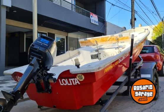 Embarcaciones - Lancha pirahan 450 con motor 15 hp - En Venta