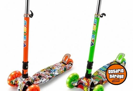 Deportes - monopatin para ni�os con luces led, envio a domicilio gratis. - En Venta