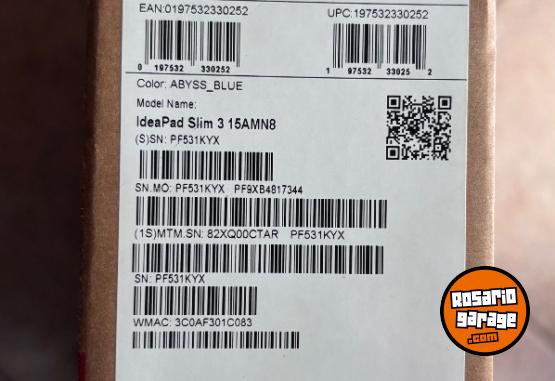 Informática - Notebook Lenovo Ryzen 3 7320u 256 Gb SSD m2 - En Venta