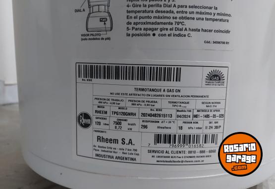 Hogar - Termotanque Rheem 120 litros - En Venta