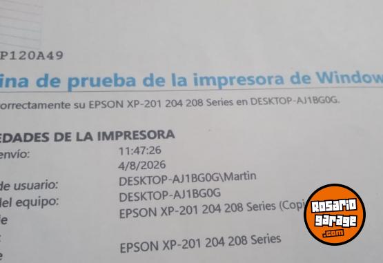 Informática - Impresora Epson Xp 201 wifi multifuncion color - En Venta