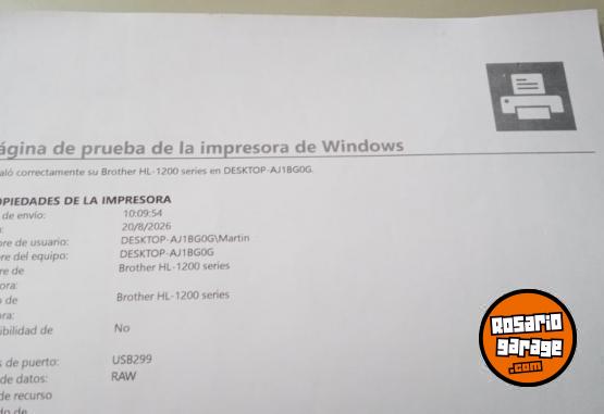 Inform�tica - Impresora Brother HL1200 laser - En Venta