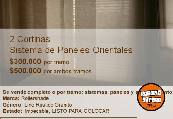 Hogar - CORTINAS SISTEMA PANELES ORIENTALES - En Venta