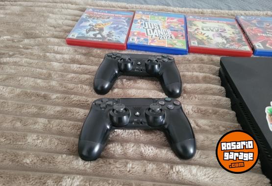 Electrónica - Playstation 4 slim con juegos y yoistickcs incluidos - En Venta