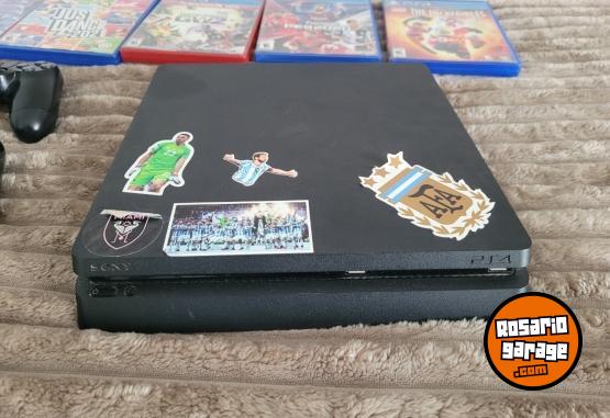 Electrónica - Playstation 4 slim con juegos y yoistickcs incluidos - En Venta