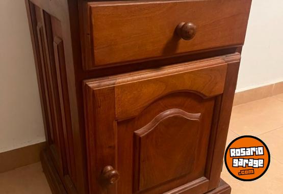 Hogar - LEER Cama 1 pza + mesita luz + baile ruta algarrobo macizo sin detalles! - En Venta