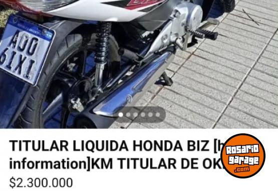 Motos - Honda Biz 2016 Nafta 23000Km - En Venta