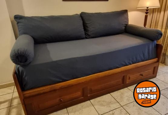 Hogar - CAMA 1 PLAZA MARINERA CON DOS COLCHONES + FUNDAS + ALMOHADONES - En Venta