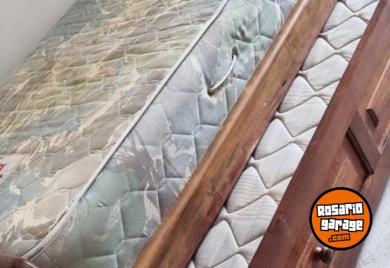 Hogar - CAMA 1 PLAZA MARINERA CON DOS COLCHONES + FUNDAS + ALMOHADONES - En Venta