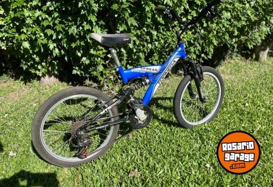 Deportes - BICICLETA ROD 20. CON CAMBIOS Y DOBLE AMORTIGUGACI�N - En Venta