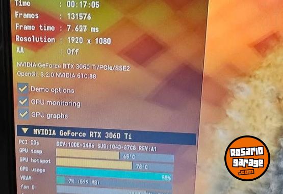 Informática - ASUS RTX 3060 TI -GARANTIDA-IMPECABLE-FULL BOX-CENTRO- - En Venta