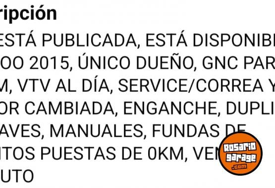 Utilitarios - Renault Kangoo 2015 GNC 220000Km - En Venta