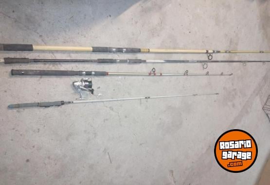 Otros - 4 Cañas de pescar y reel - En Venta