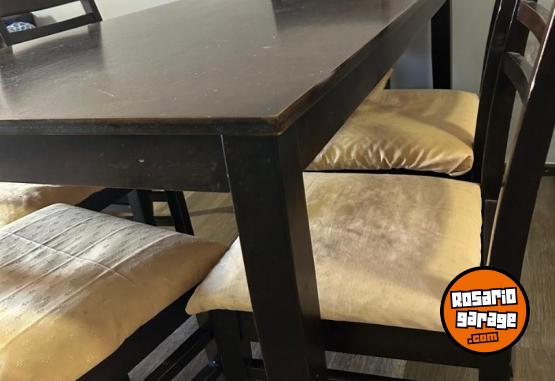 Hogar - VENDO MESA WENGE Y 6 SILLAS usadas - En Venta