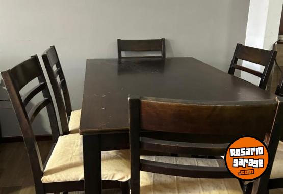 Hogar - VENDO MESA WENGE Y 6 SILLAS usadas - En Venta
