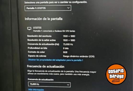 Electrónica - Monitor GAMMER LED 22 ̈ Samsung. Modelo: LF22T350 - En Venta