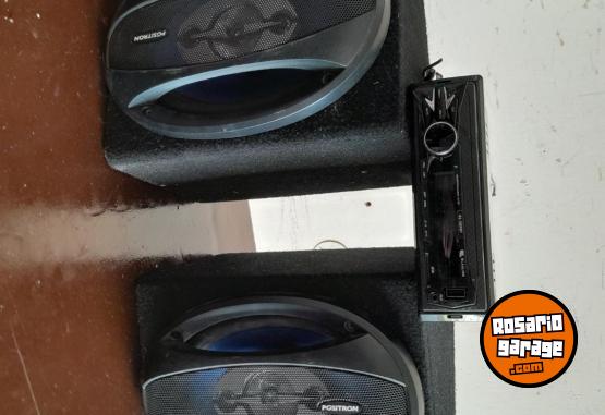 Electrónica - Stereo y dos parlantes 6x9 con caja - En Venta