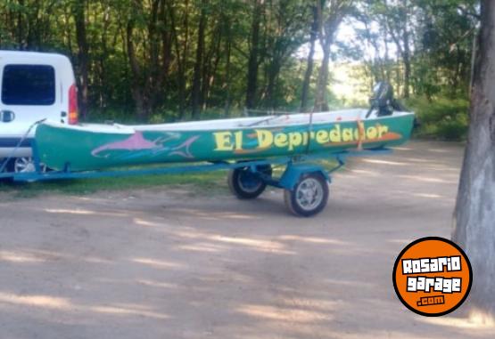 Embarcaciones - Piraguon, con motor y tráiler - En Venta